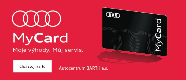 Využijte spousty výhod s věrnostním programem Audi MyCard